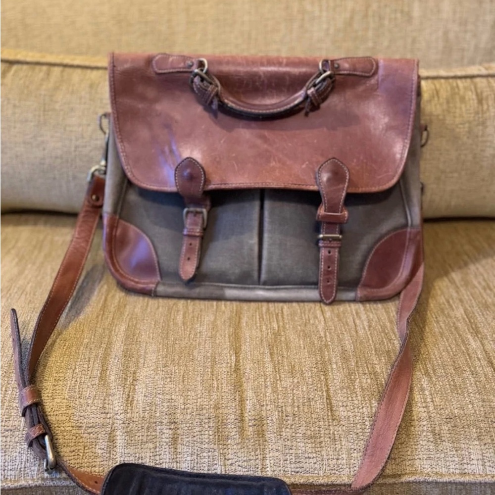 Holland Bros. Vintage Leather Messenger Bag